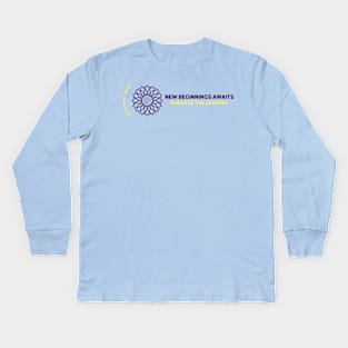 Revive, Renew, Rejoice - New Beginnings Awaits, Embrace The Journey Kids Long Sleeve T-Shirt